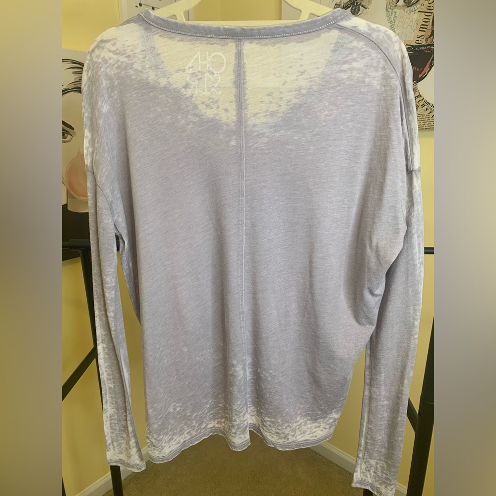 NWOT CHASER “Good Ol’ Grateful Dead” Graphic Long Sleeve Burnout Tee in Gray, Sm - Picture 4 of 4